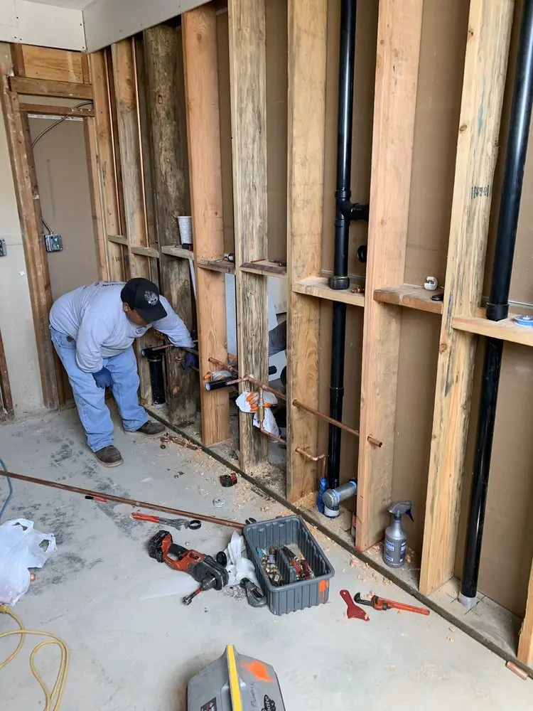 Commercial rough-in plumbing for Gas Line Repair in La Salle